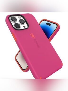 speck Dual-Tone Pink Phone Case with Orange Accents